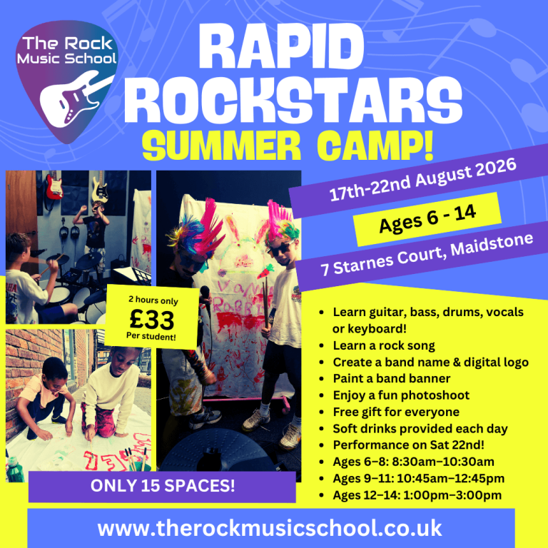 Rapid Rockstars Summer Camp 2026 Poster